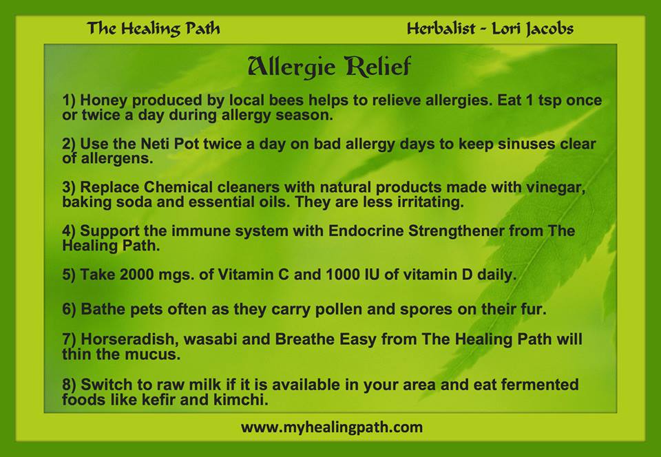 Allergy relief, honey, Neti Pot