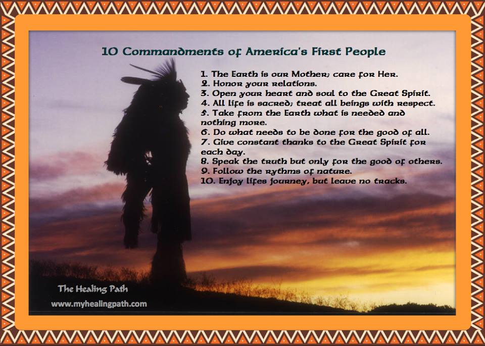 native America, 10 commandments
