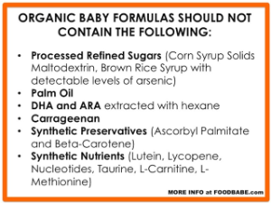 ingredients that should not be in organic baby food
